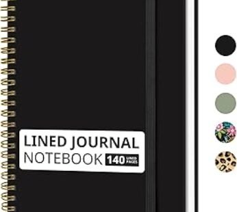A4 200SHEETS PLASTIC SPIRAL NOTEBOOK PAPERLINE